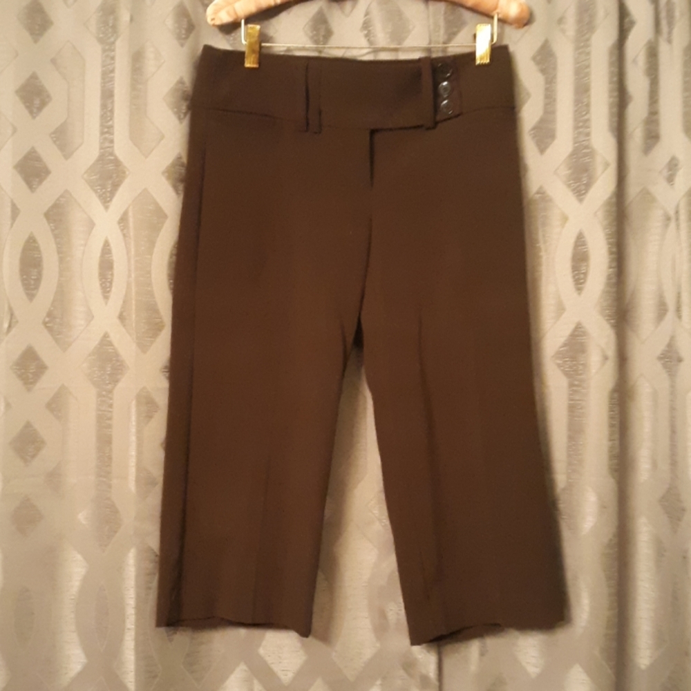 Dressy brown capris